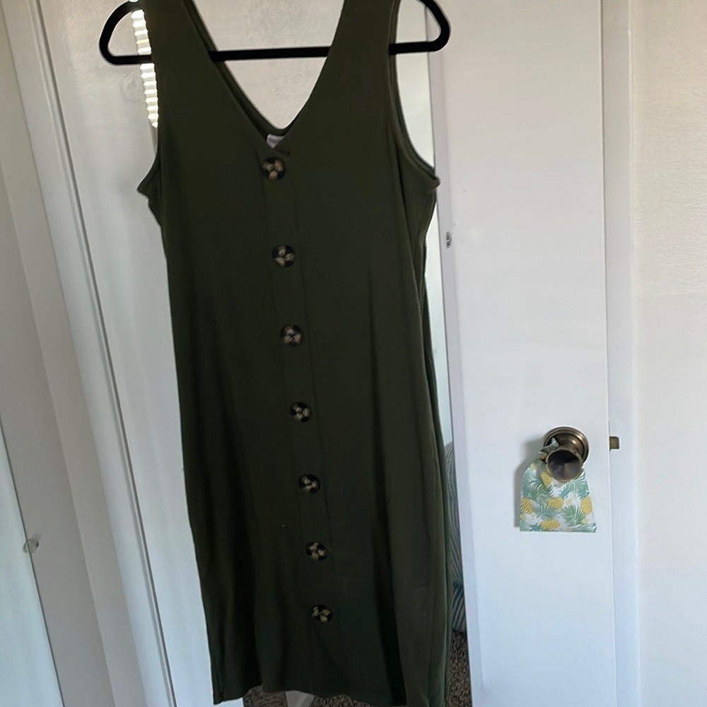 Army green dress